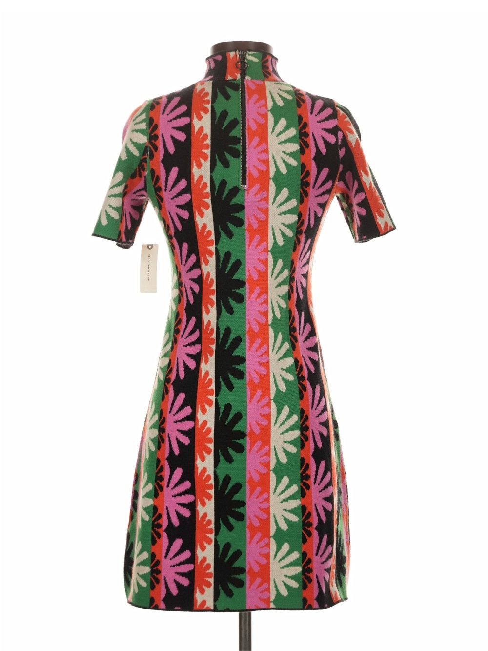 Anthropologie Multicolor Floral Stripe Knit Dress - Picture 4 of 5